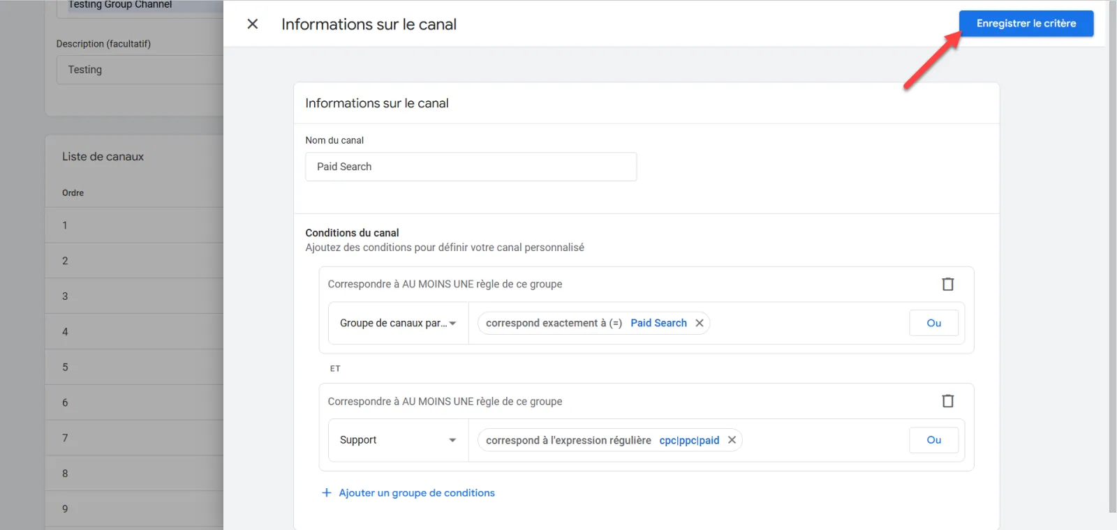 Procédure technique EN 4 ÉTAPES pour corriger l'attribution avec des canaux personnalisés dans GA-4 : illustration 12