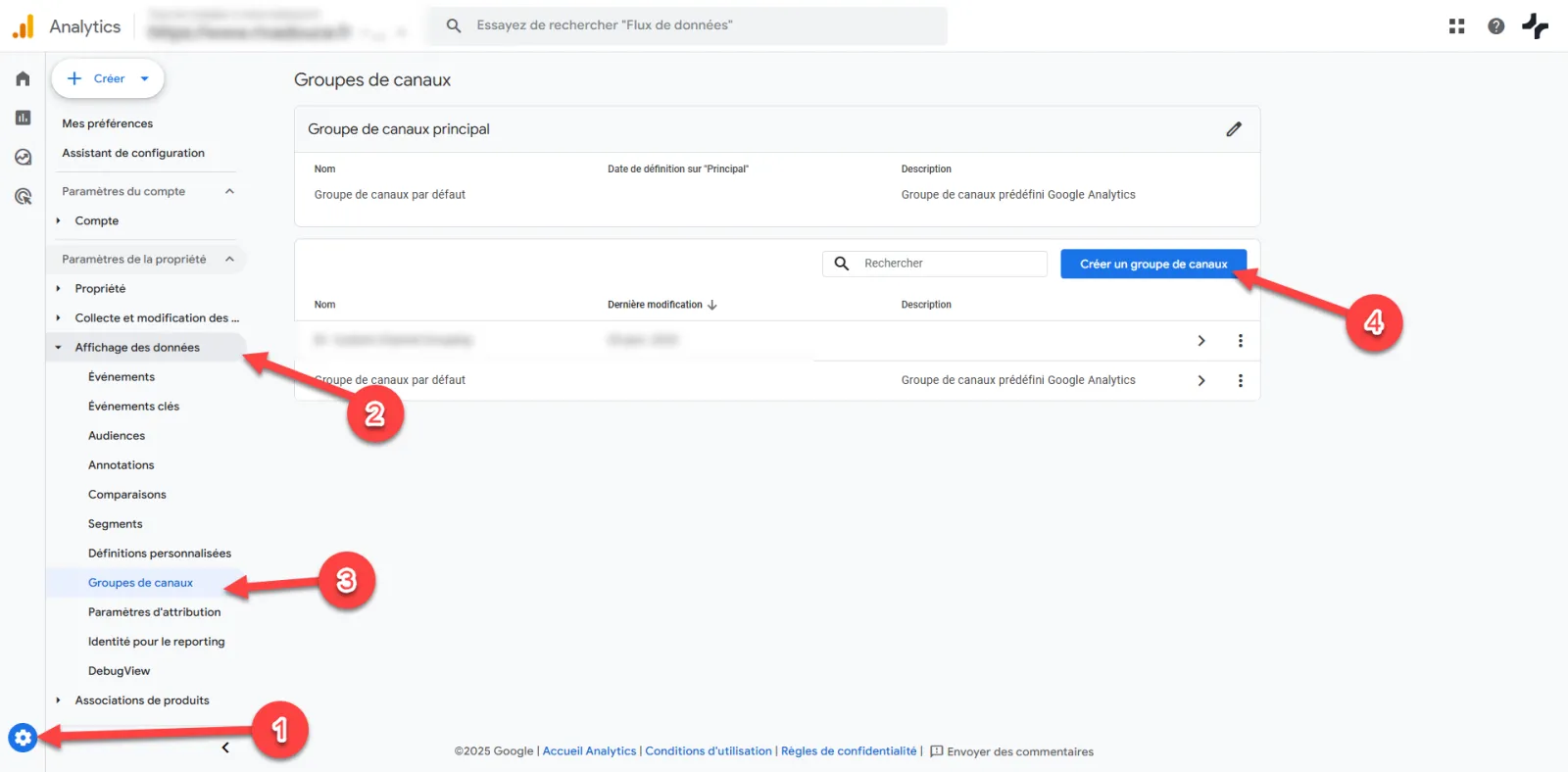 Procédure technique EN 4 ÉTAPES pour corriger l'attribution avec des canaux personnalisés dans GA-4 : illustration 3